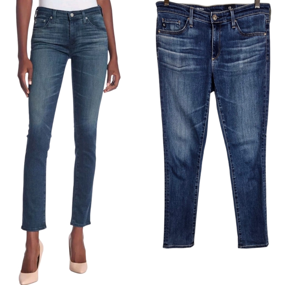 AG Adriano Goldschmied Prima Cigarette Leg Jeans Mid-rise Soft Stretchy 26